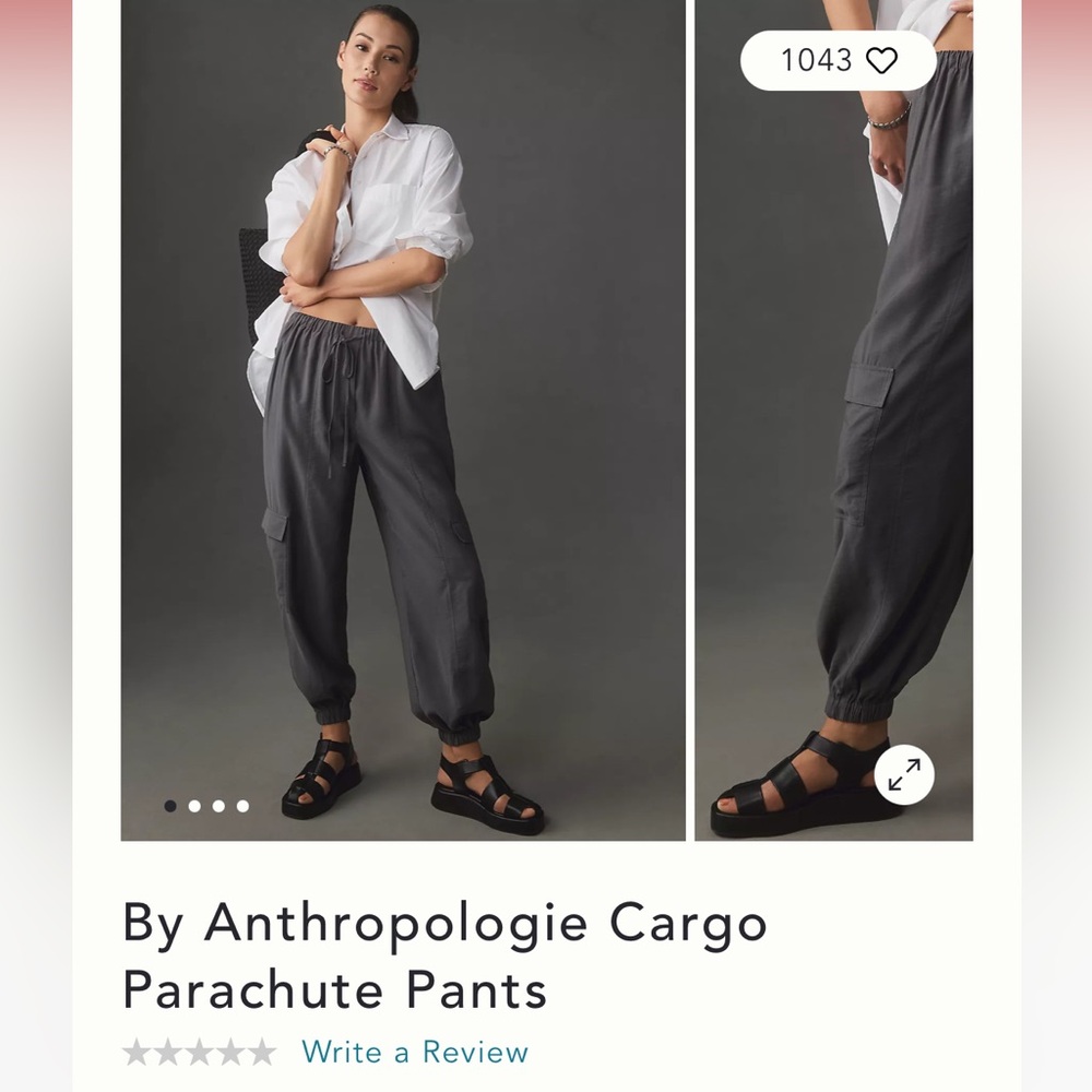 Anthropologie Parachute cargo pants size S